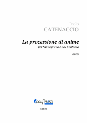 Book cover for Paolo Catenaccio: La processione di anime (ES-23-058)
