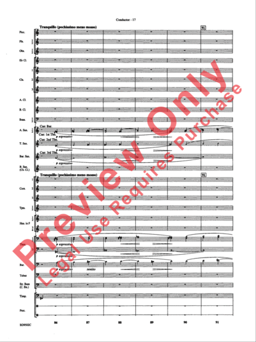 Symphony No. 3 for Band Concert Band scores gallery preview page 20