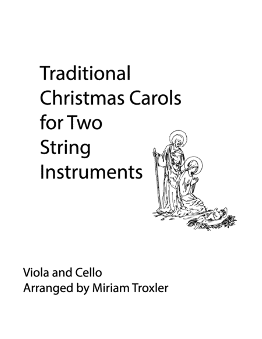 Traditional Christmas Carols for Two String Instruments: Viola and Cello String Duet scores gallery preview page 1