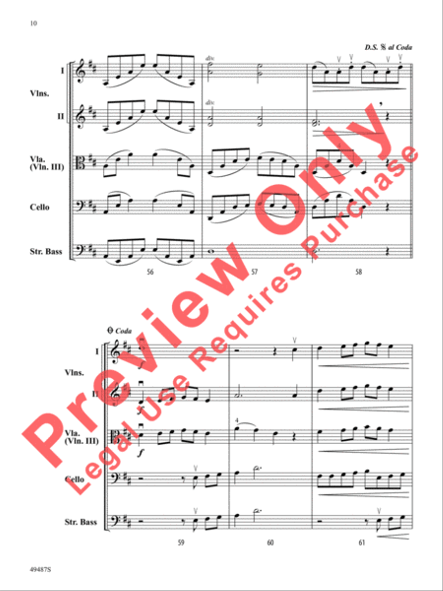 Bow Olympics String Orchestra scores gallery preview page 11