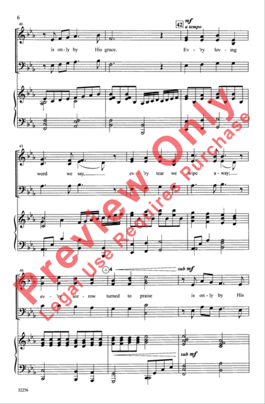 Grace Alone 3-Part scores gallery preview page 7
