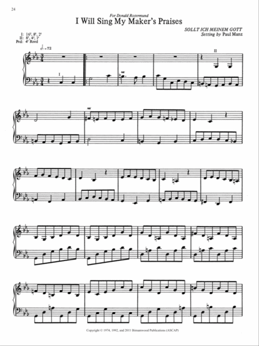 Ten Chorale Improvisations, Set 5 Organ scores gallery preview page 10