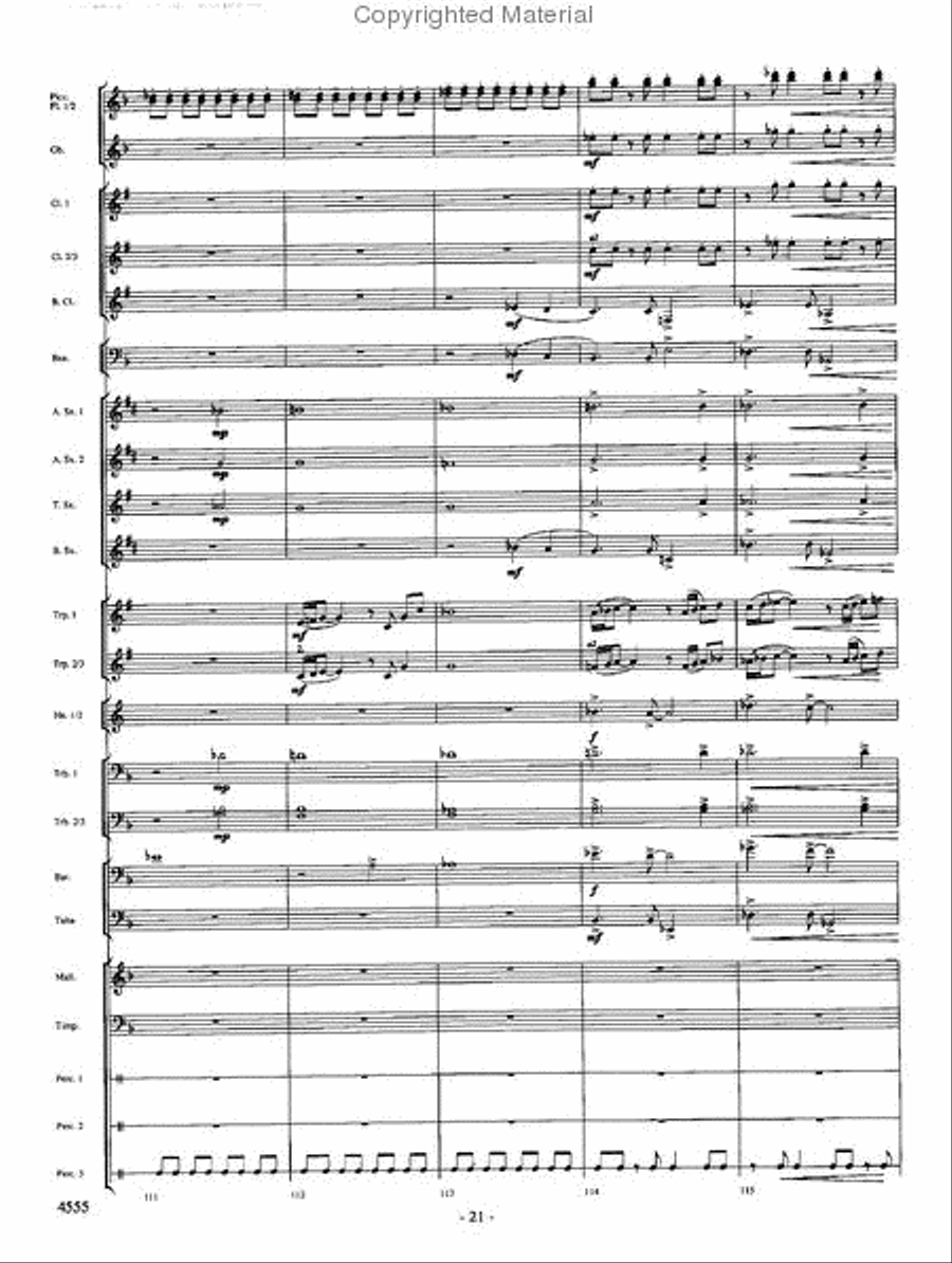 Beyond the Higher Skies Concert Band scores gallery preview page 20