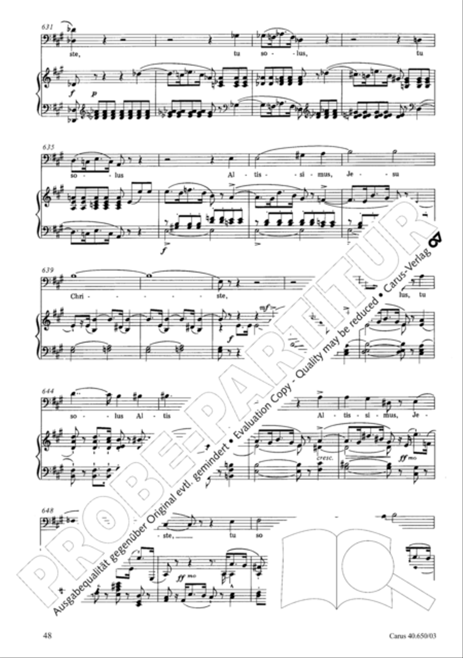 Petite Messe solennelle 4-Part scores gallery preview page 51