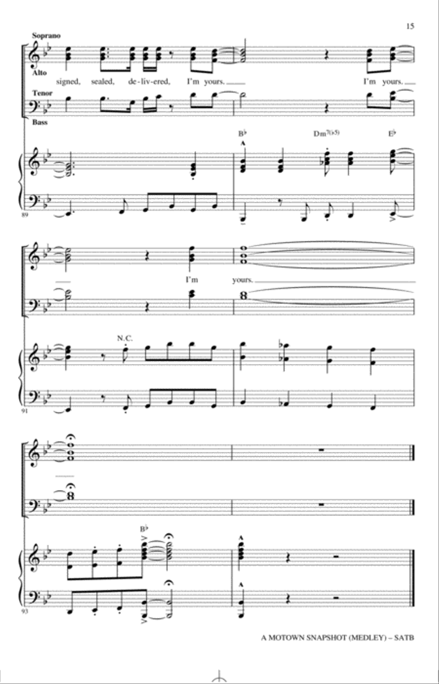 A Motown Snapshot (Medley) 4-Part scores gallery preview page 14