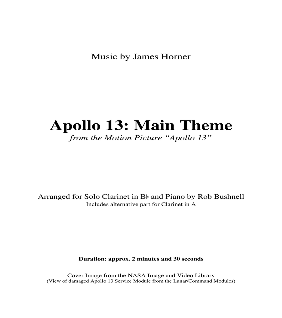 Main Title - Apollo 13 image number null