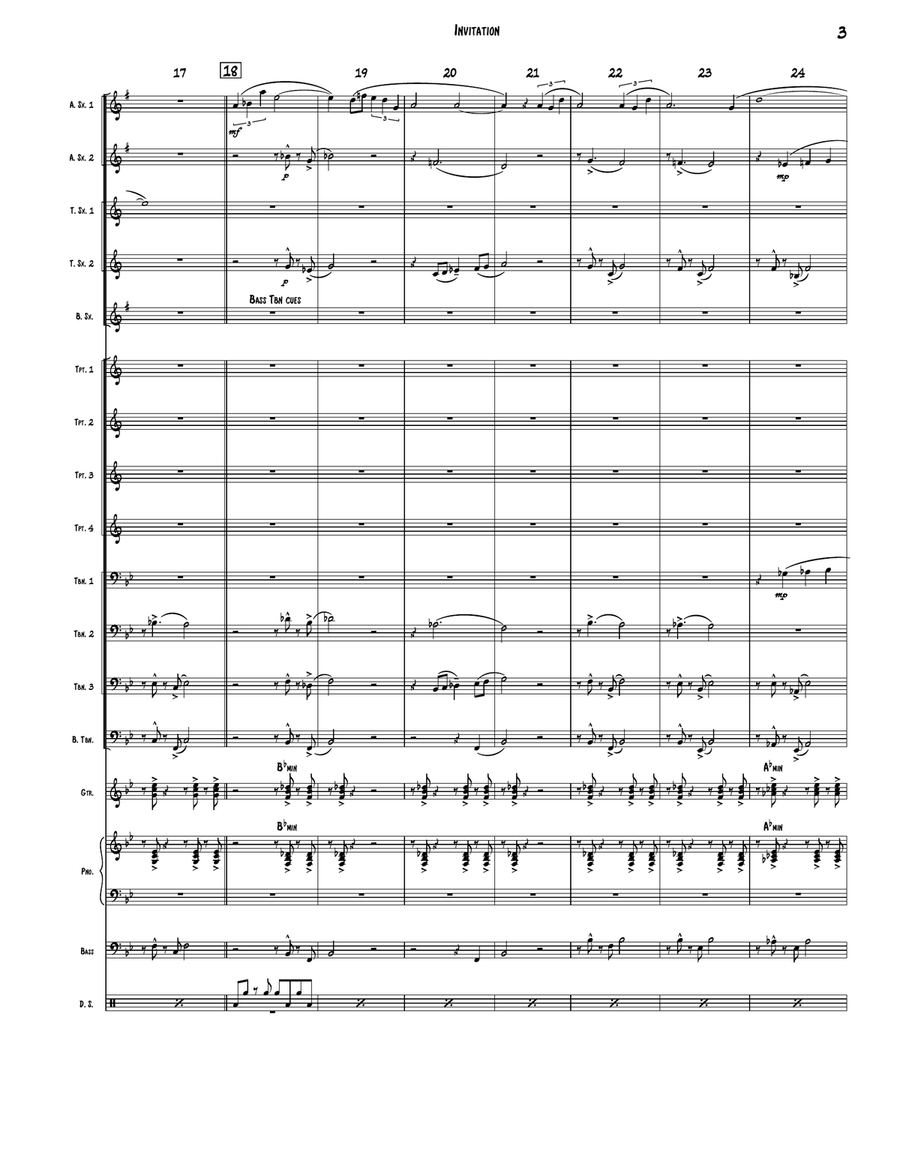 Invitation Jazz Ensemble scores gallery preview page 3