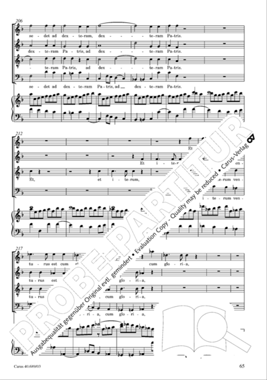 Missa solemnis Missa solemnis 4-Part scores gallery preview page 66