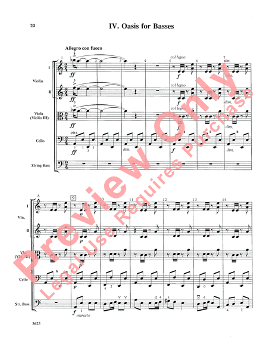 Serendipity Suite String Orchestra scores gallery preview page 21