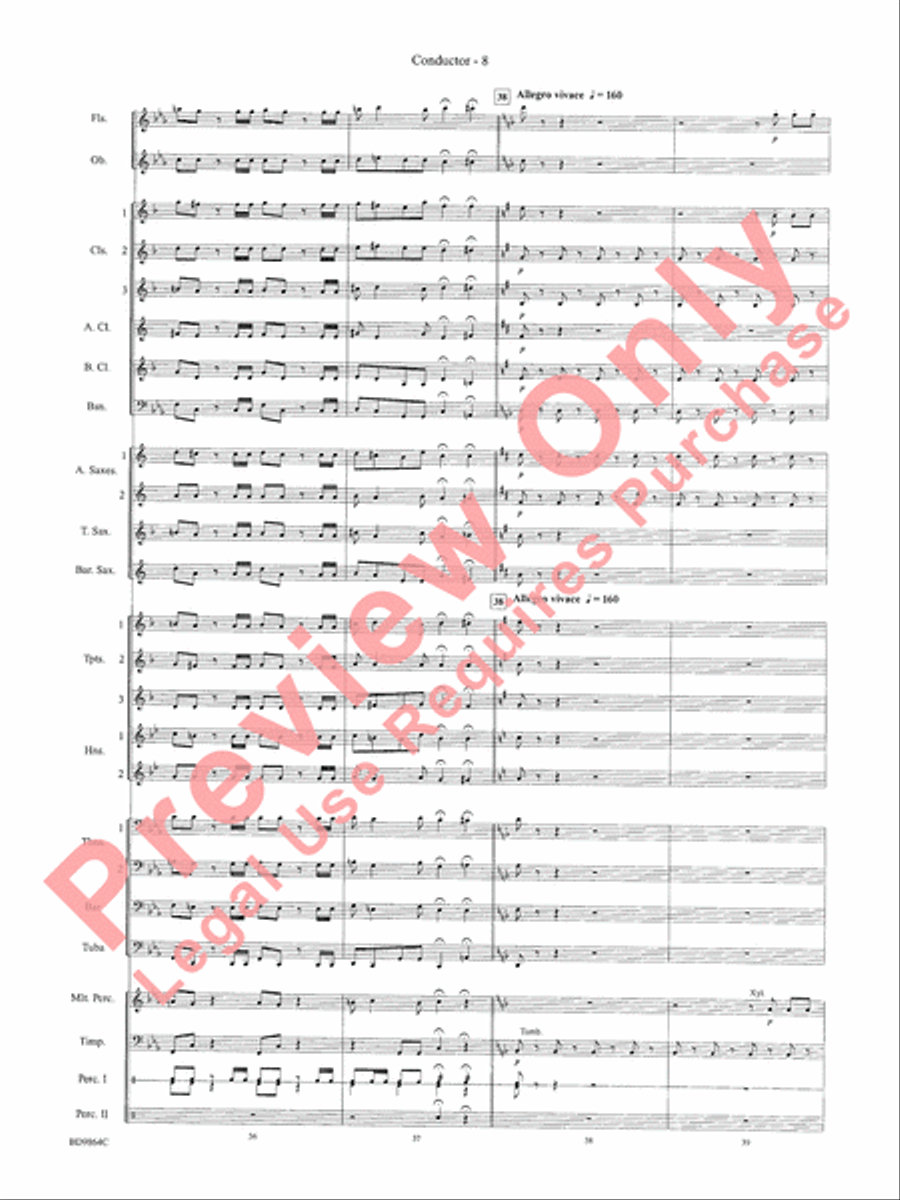 Morning Madness Morning Madness Concert Band scores gallery preview page 11