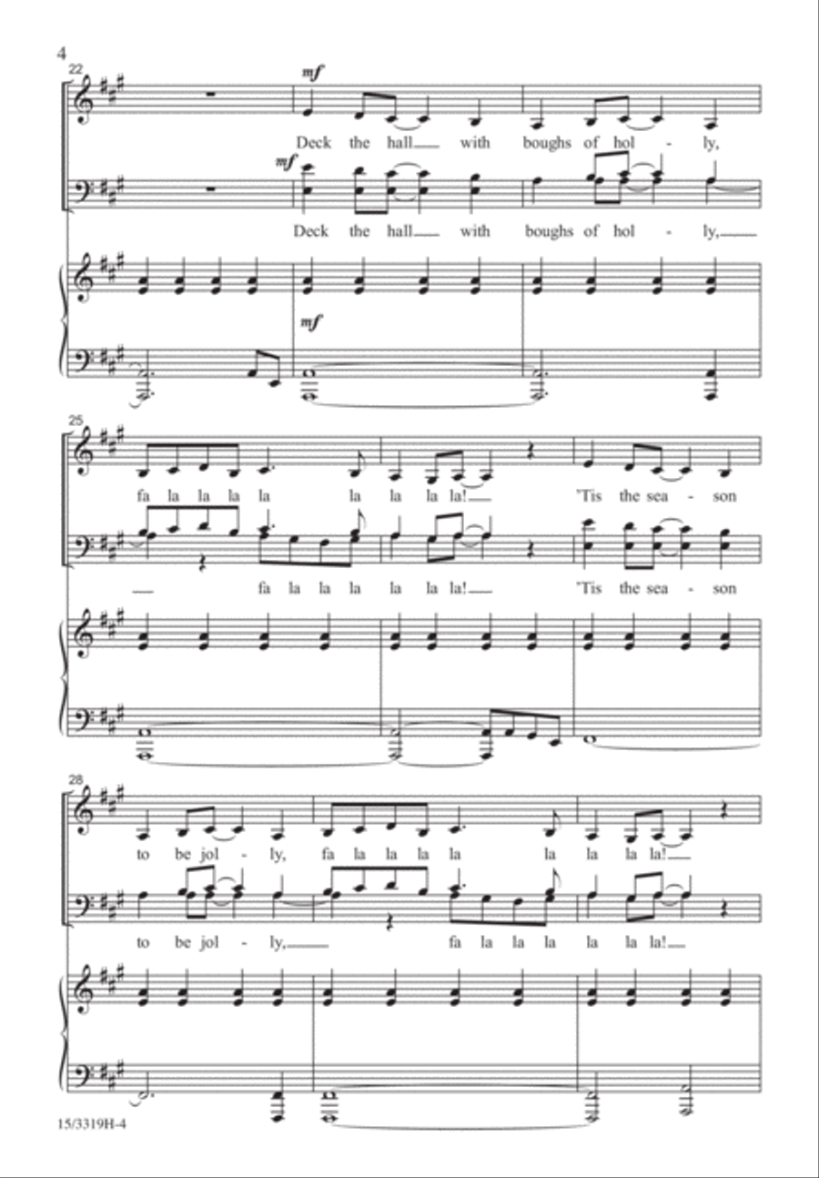 It's Christmas! 4-Part scores gallery preview page 4
