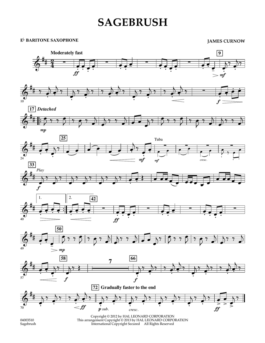 Sagebrush - Eb Baritone Saxophone