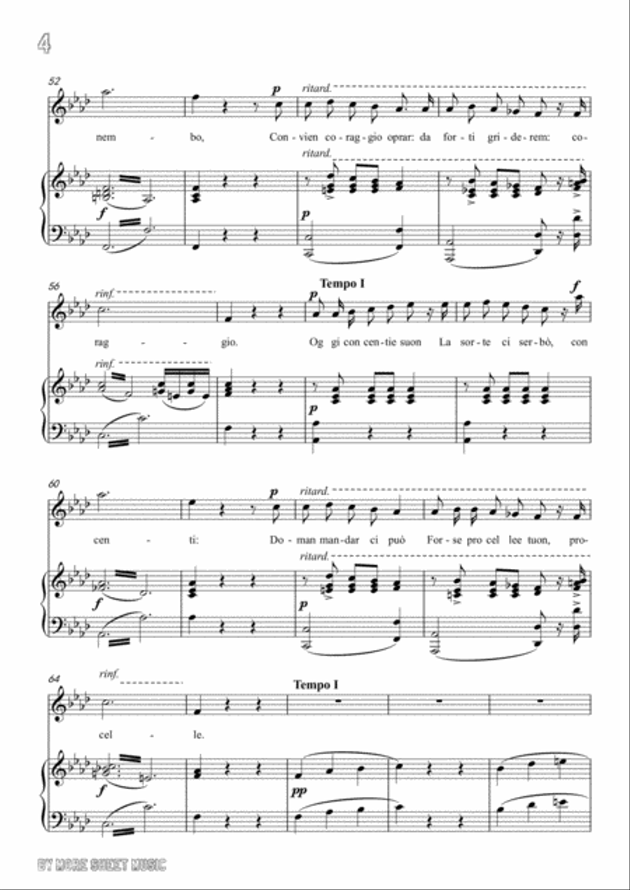 Bellini-L'allegro marinaro in f minor,for voice and piano Voice Solo scores gallery preview page 6