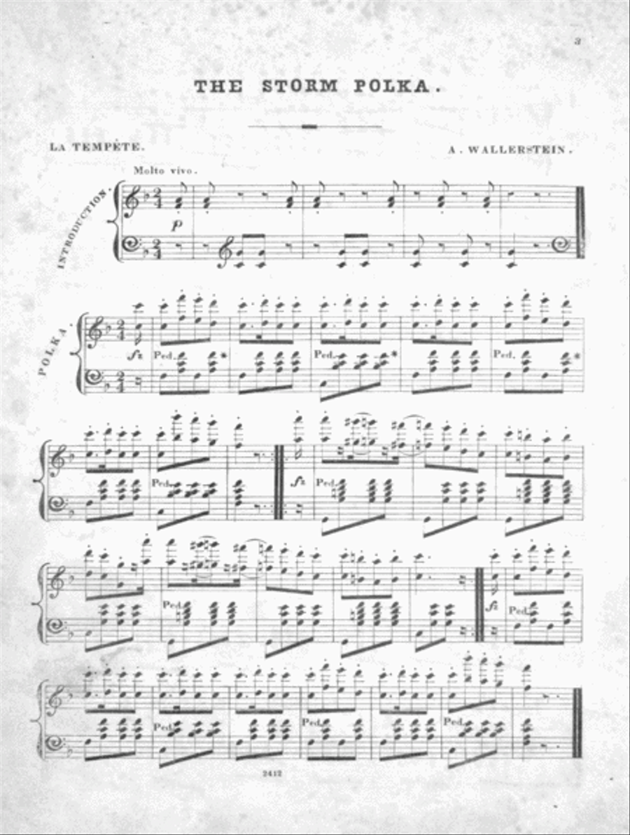Four Polkas. The Storm, Op.49b Piano Solo scores gallery preview page 2