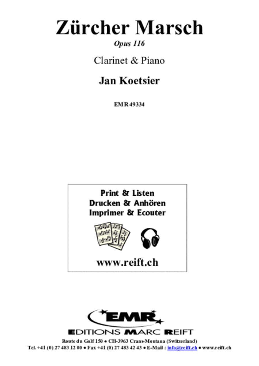 Zurcher Marsch Clarinet Solo scores gallery preview page 2