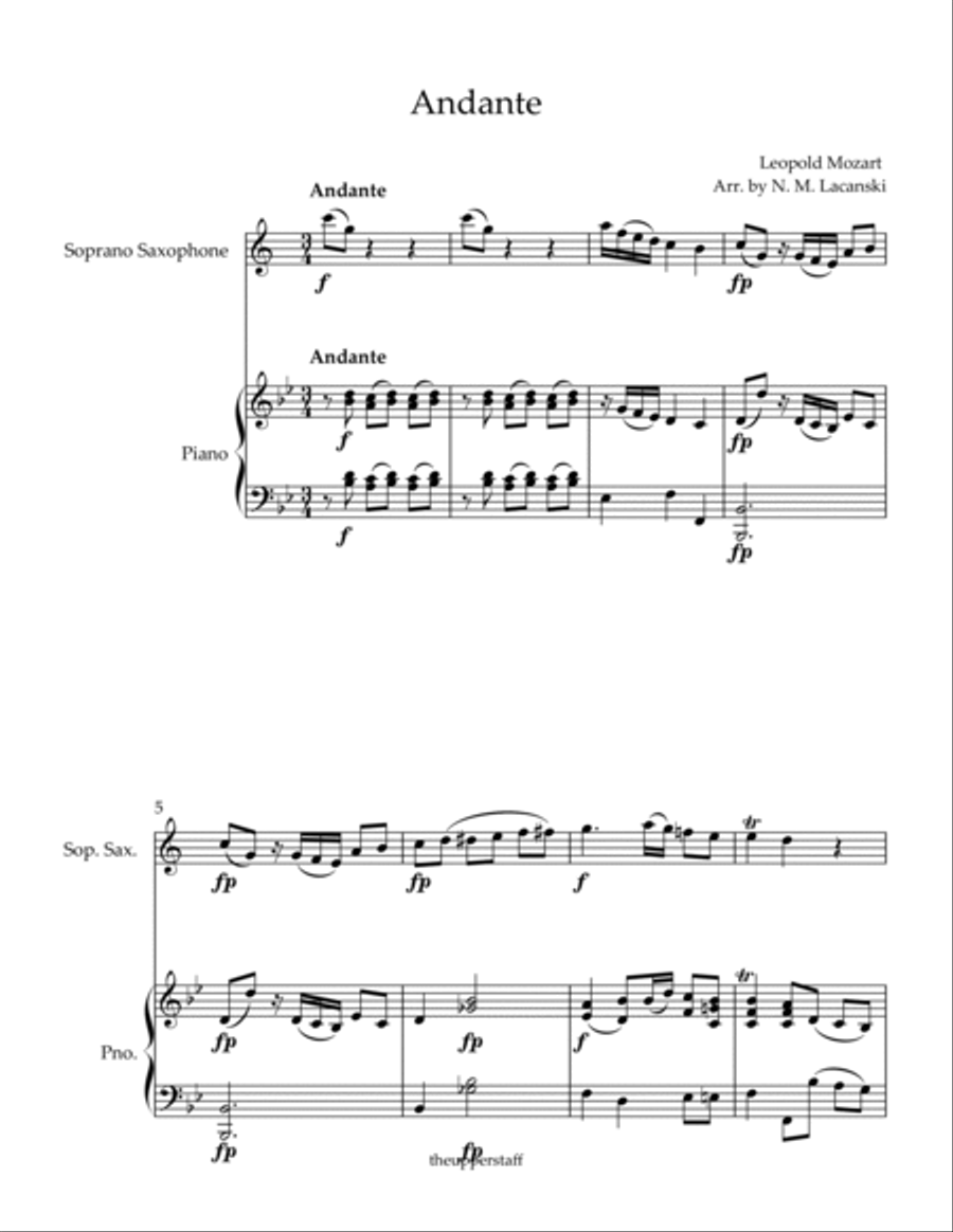 Andante Soprano Saxophone scores gallery preview page 2