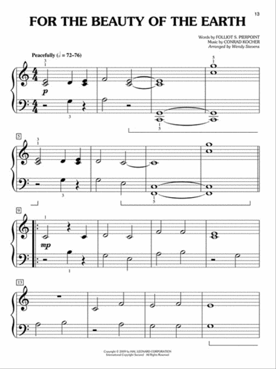 Easy Hymn Solos – Level 1 Easy Piano scores gallery preview page 4