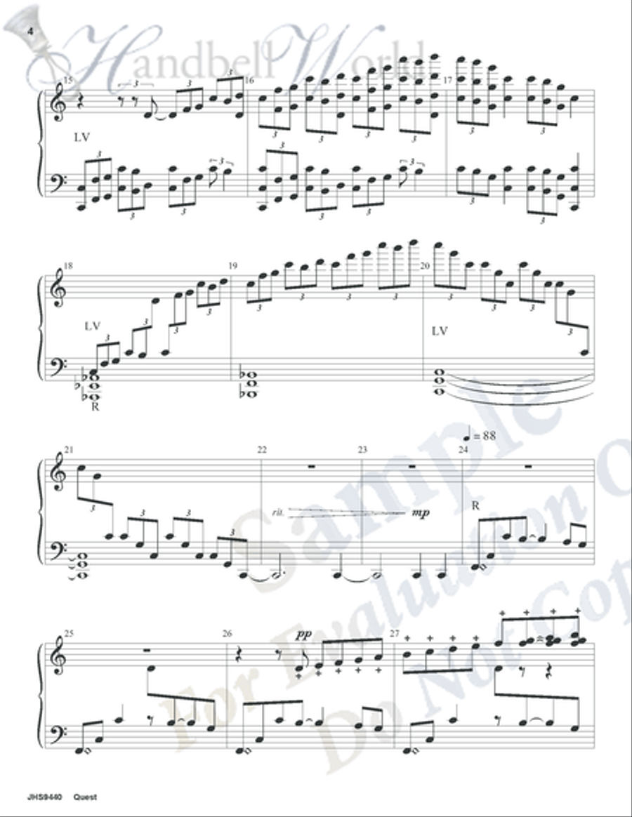 Quest Handbell Choir scores gallery preview page 3