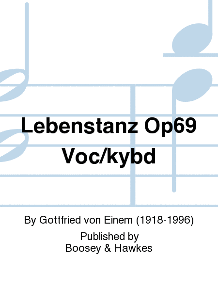 Lebenstanz Op69 Voc/kybd