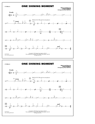 Book cover for One Shining Moment - Cymbals