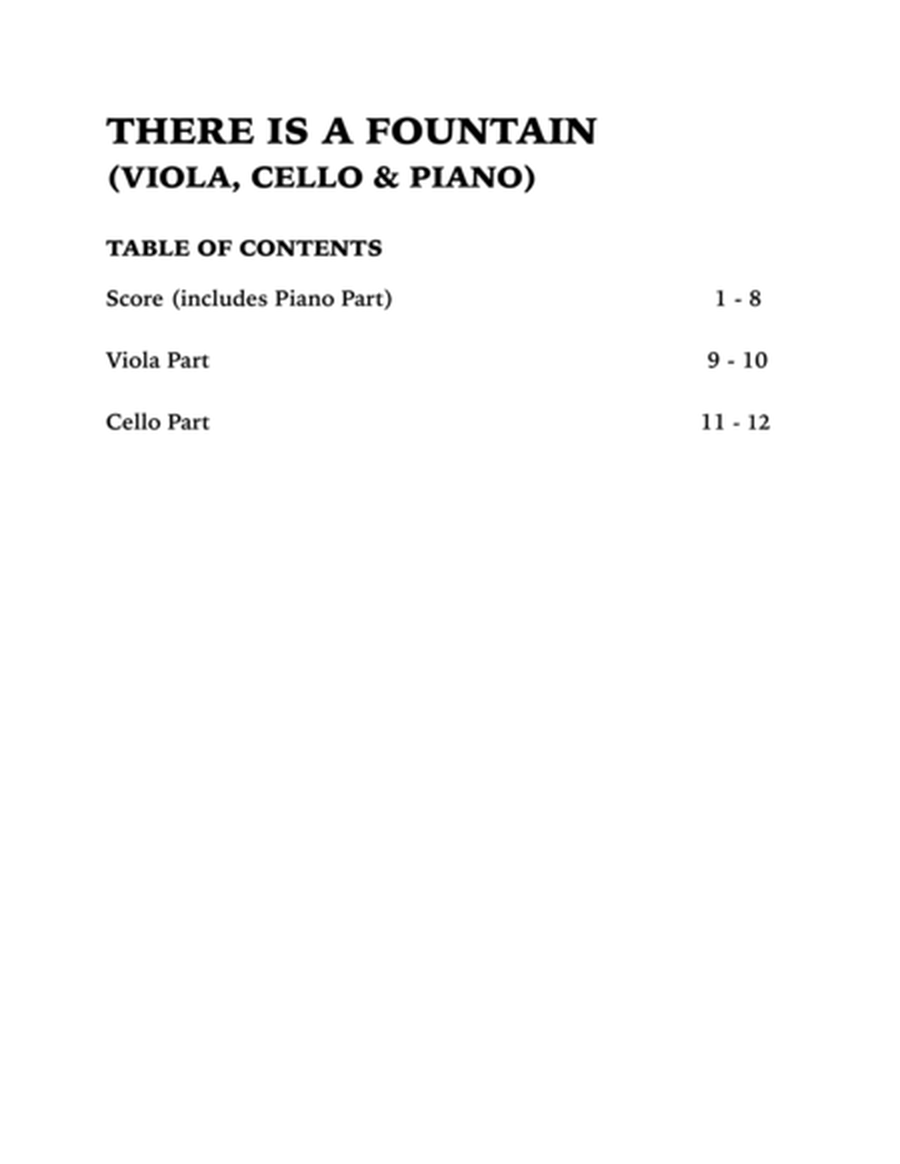 There is a Fountain (Trio for Viola, Cello and Piano) image number null