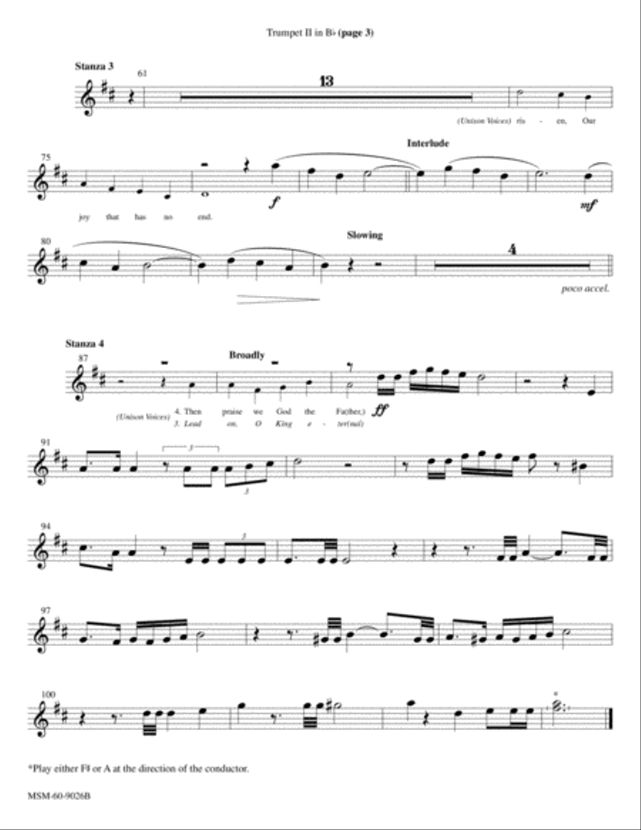The Day of Resurrection Lead On, O King Eternal Choir scores gallery preview page 6