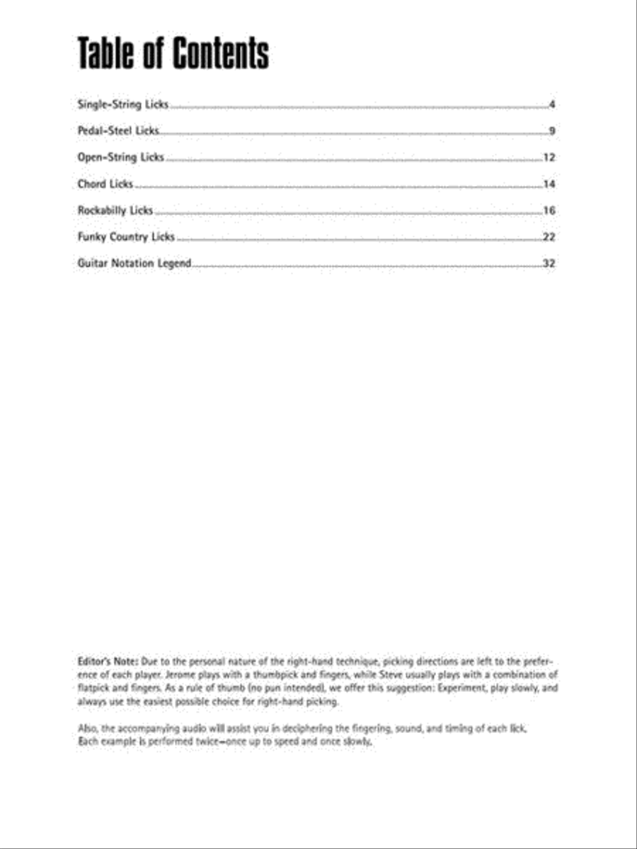 Country Licks for Guitar Country Licks for Guitar Electric Guitar scores gallery preview page 4