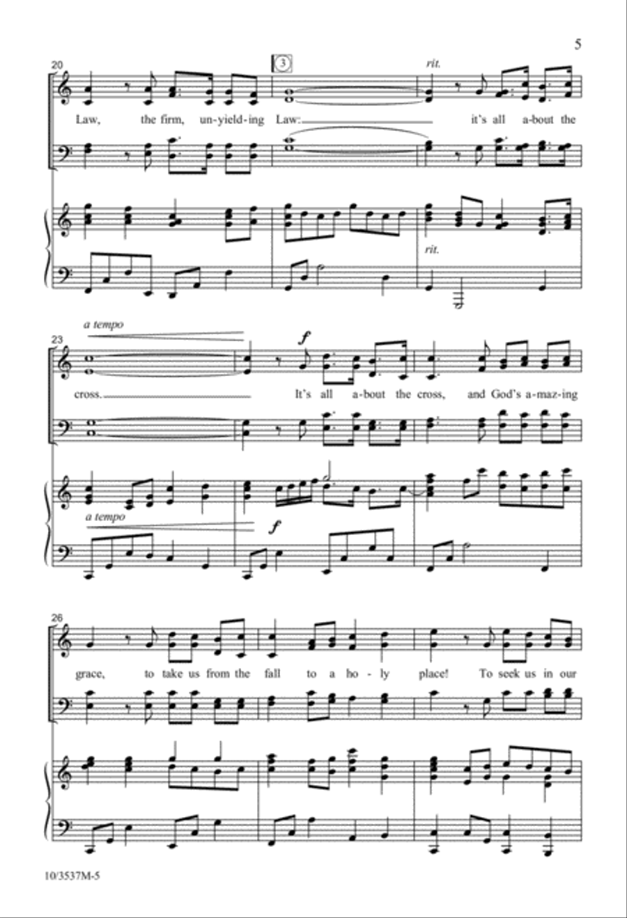 It's All About the Cross 4-Part scores gallery preview page 5