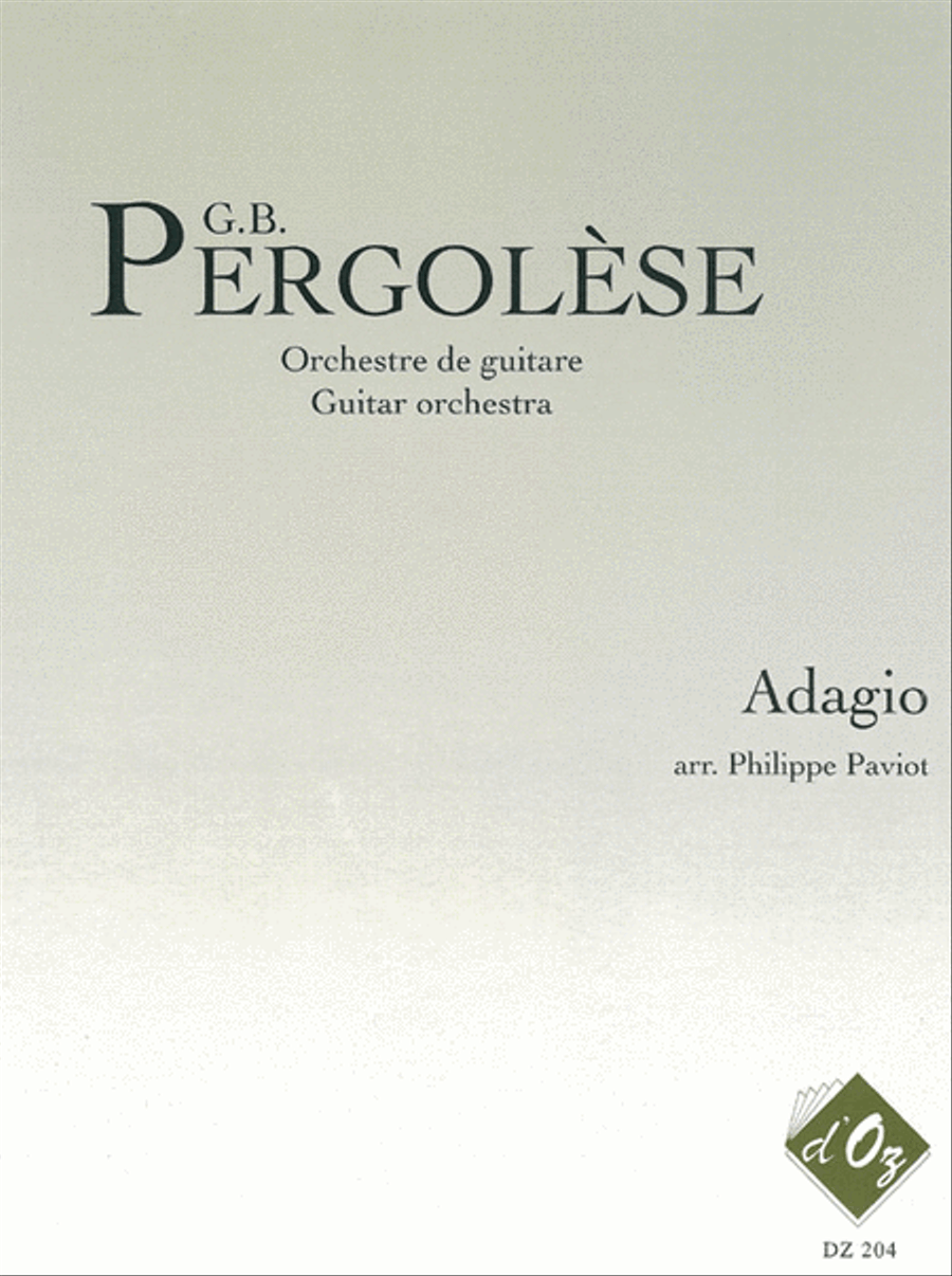 Adagio Adagio Guitar Ensemble scores gallery preview page 1