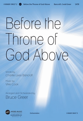 Book cover for Before the Throne of God Above - Anthem