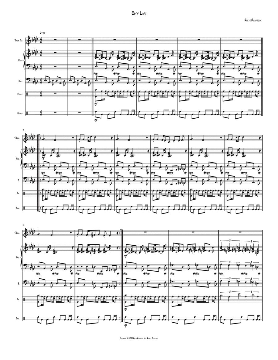 City Life Jazz Ensemble scores gallery preview page 1