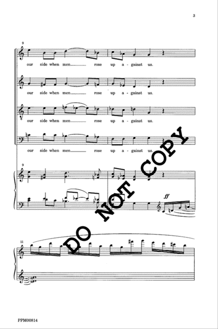 Psalm 124 4-Part scores gallery preview page 4