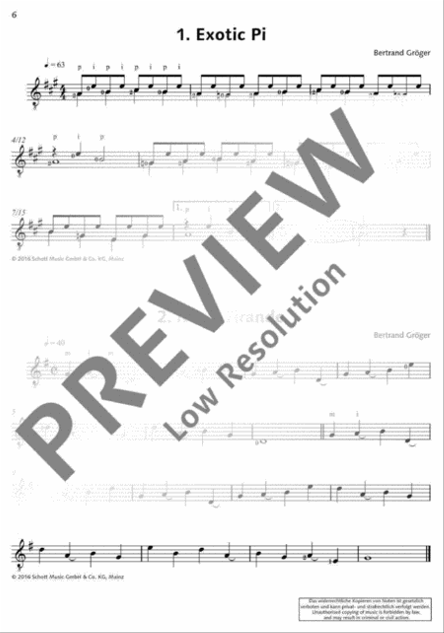 Progressive Etudes I Acoustic Guitar scores gallery preview page 7