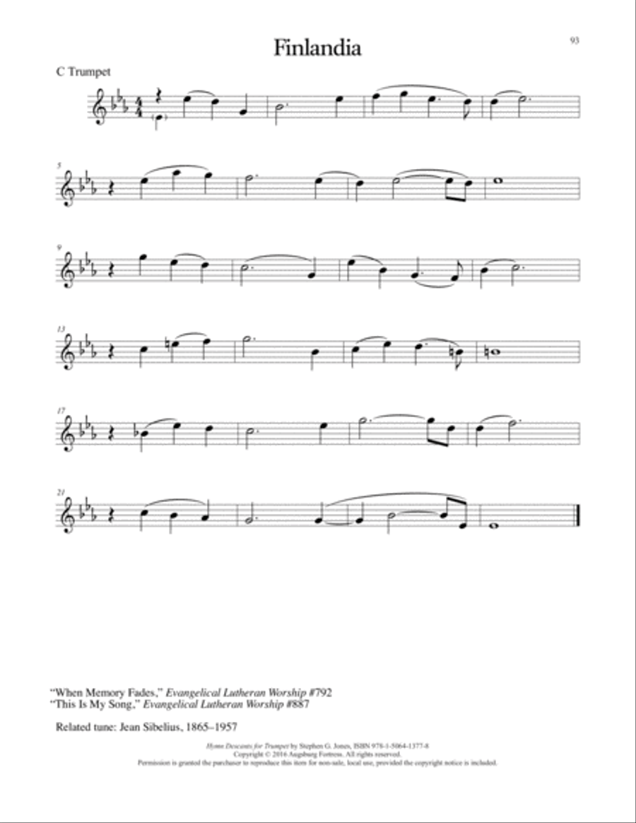 Hymn Descants for Trumpet C Trumpet scores gallery preview page 94