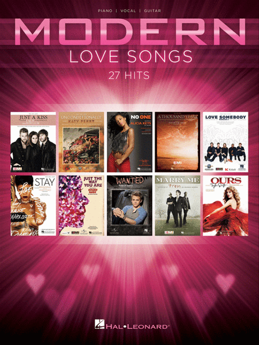 Modern Love Songs Modern Love Songs Piano, Vocal, Guitar scores gallery preview page 1