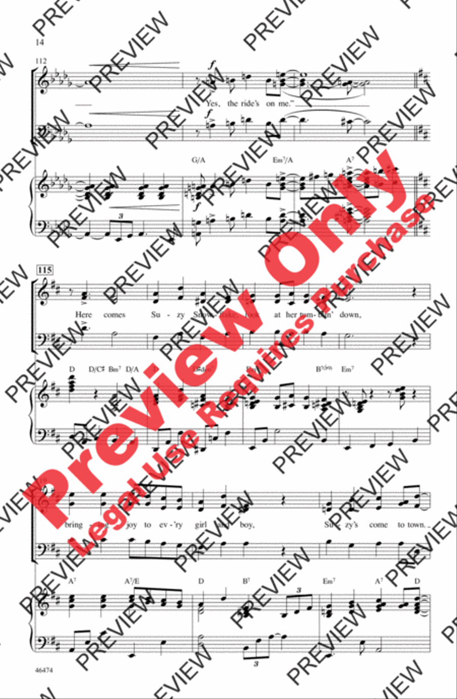 Rudolph, Frosty, and Suzy 3-Part scores gallery preview page 14