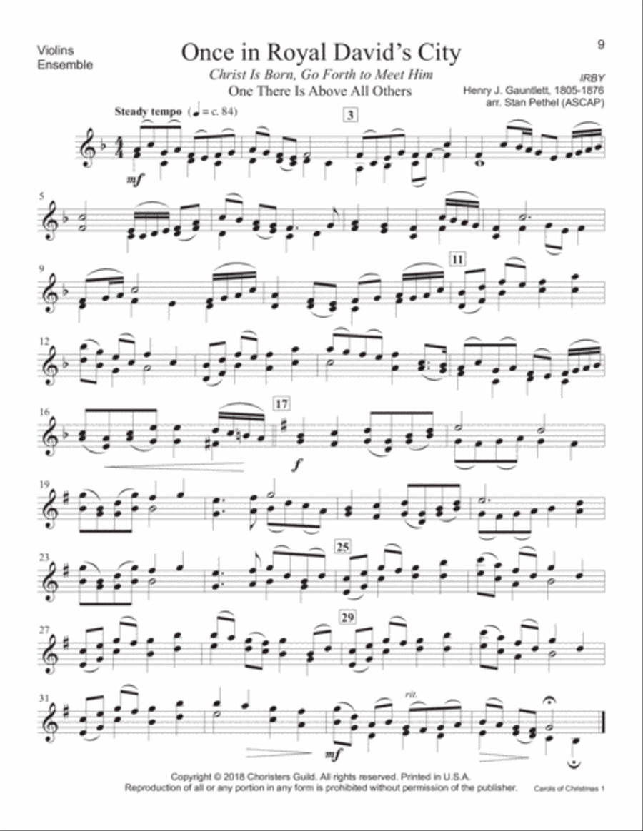 Carols of Christmas, Set 1 - Violin(s) Violin scores gallery preview page 6