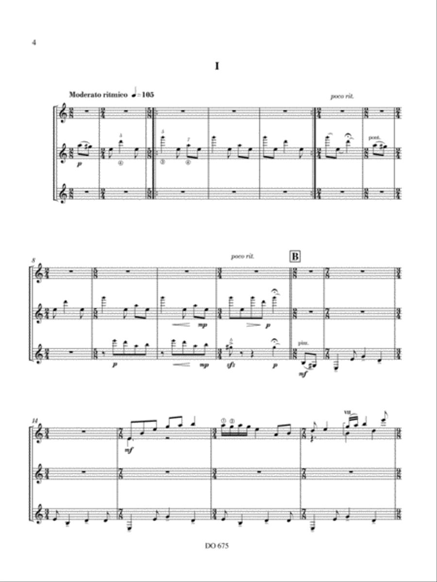 Trio Trio Guitar Ensemble scores gallery preview page 4