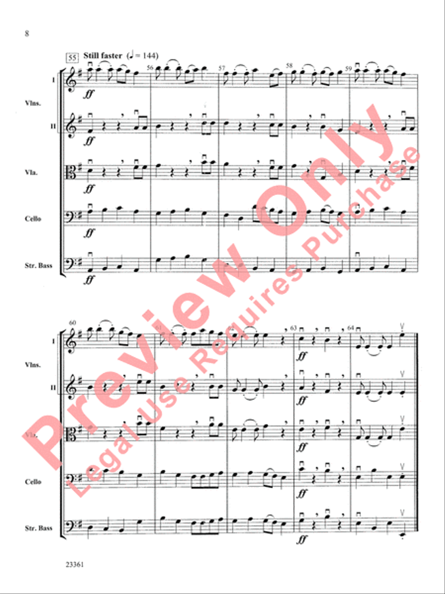Spin, Dreidel, Spin String Orchestra scores gallery preview page 9
