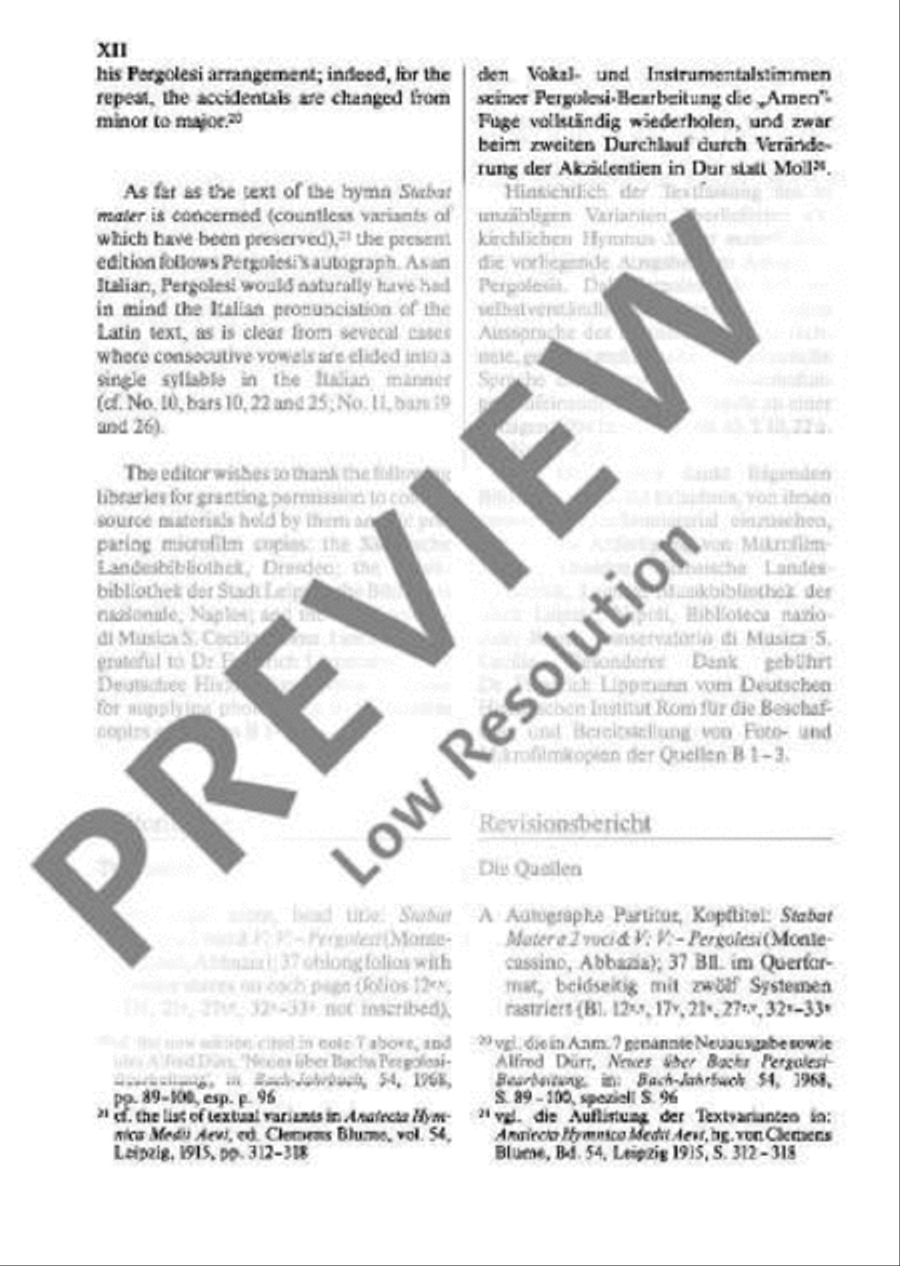 Stabat Mater Basso Continuo scores gallery preview page 13