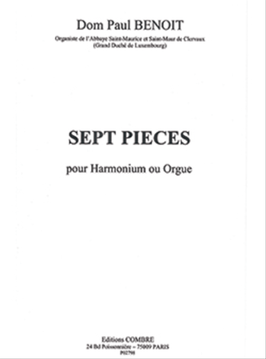 Pieces (7) Harmonium scores gallery preview page 1