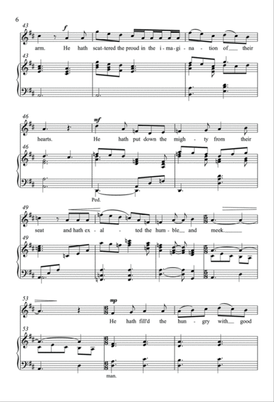 Magnificat and Nunc Dimittis in D Unison Choir scores gallery preview page 5