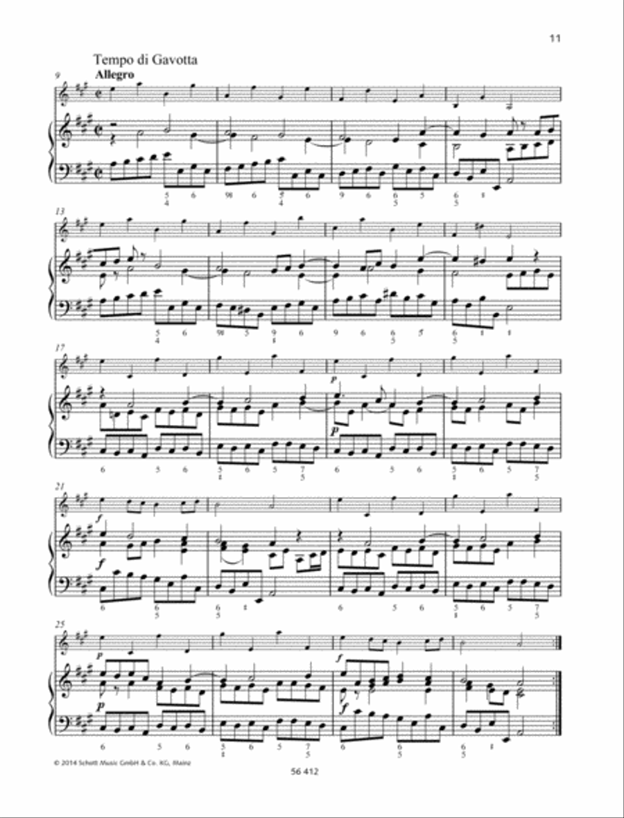 Sonata A major Violin scores gallery preview page 6
