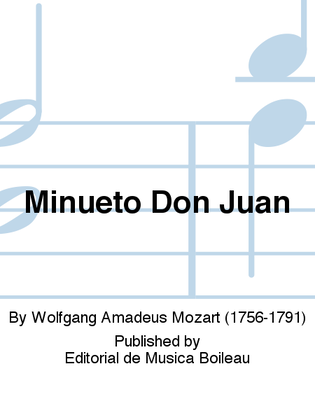 Book cover for Minueto Don Juan