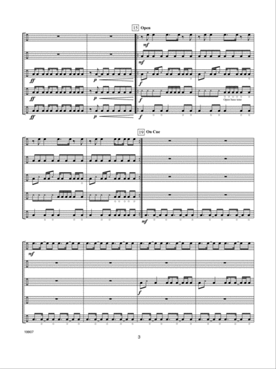 African Beat Percussion scores gallery preview page 3