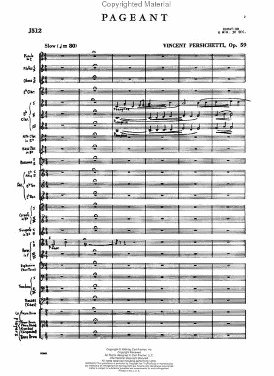 Pageant Concert Band scores gallery preview page 2