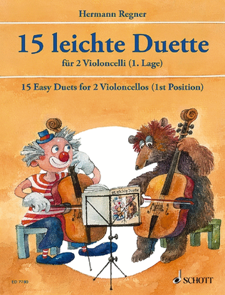 Book cover for 15 Easy Cello Duets
