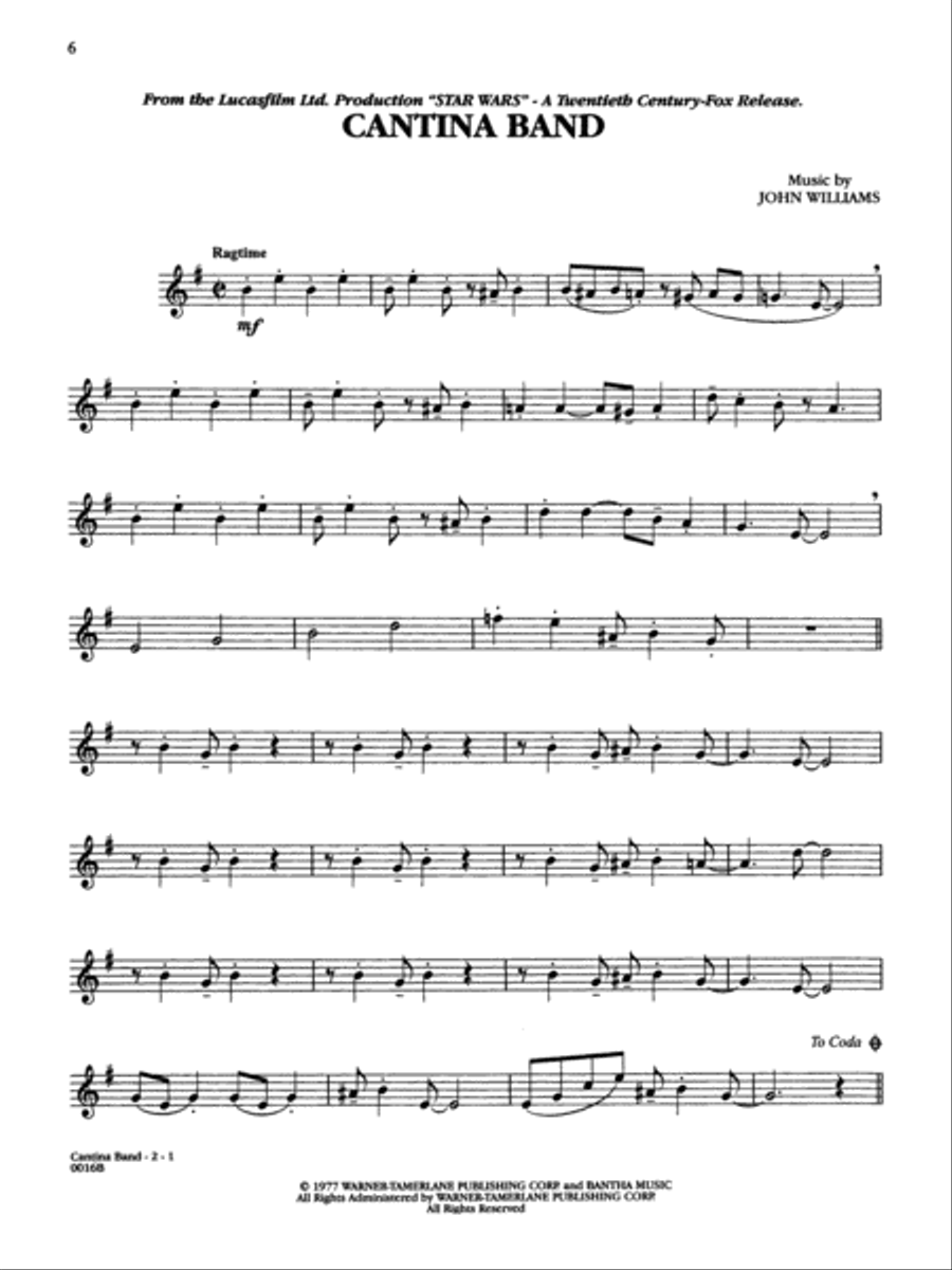 The Star Wars Trilogy: Special Edition -- Music from Tenor Saxophone scores gallery preview page 3