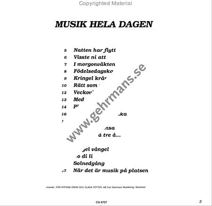For nyfikna oron och glada fotter - repertoarbok 1 Collection / Songbook scores gallery preview page 2