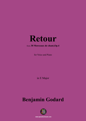 B. Godard-Retour,Op.4 No.14,in E Major